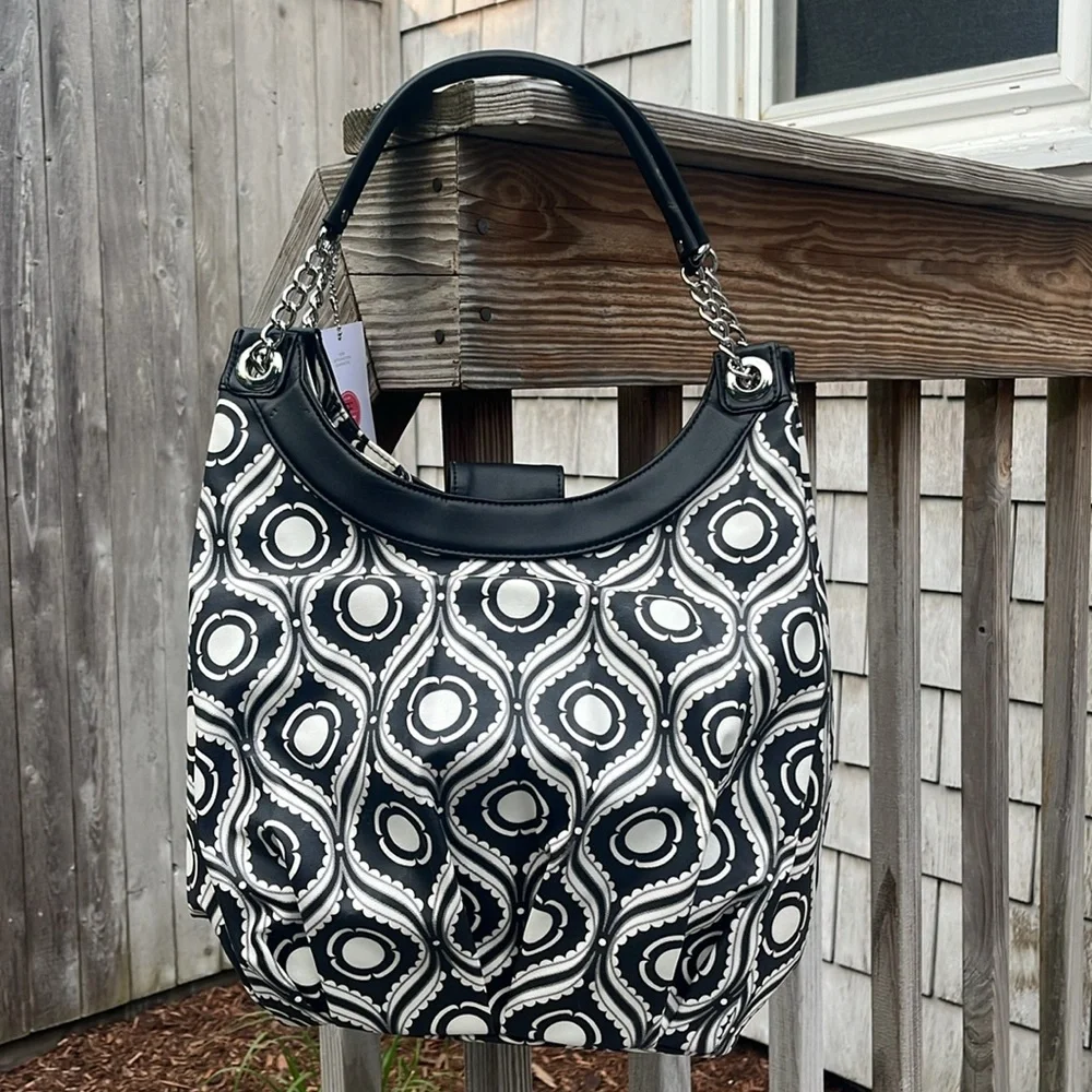 Petunia Pickle Bottom Evening in Islington Hideaway Hobo Diaper Bag,NWT